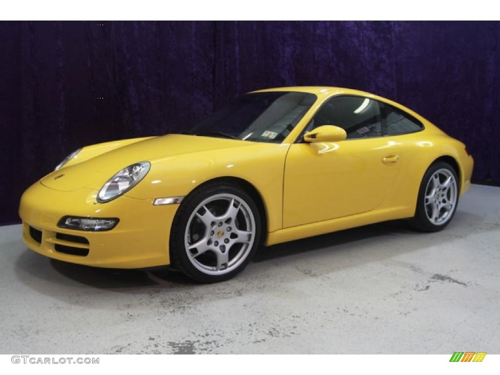 2007 911 Carrera Coupe - Speed Yellow / Black photo #40