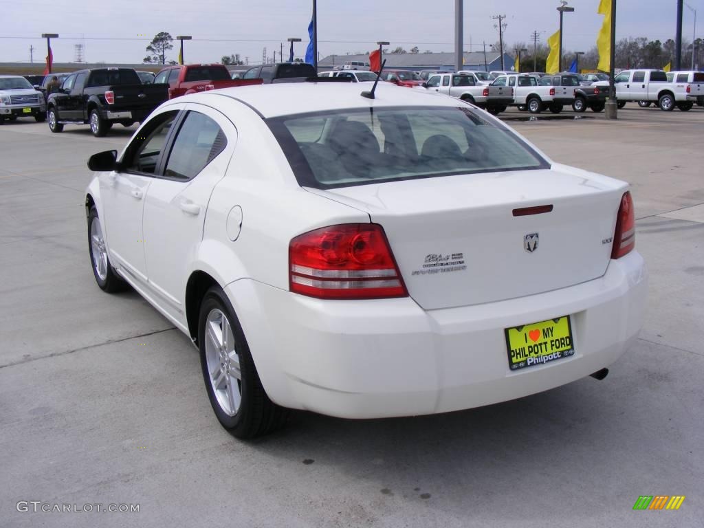 2008 Avenger SXT - Stone White / Dark Khaki/Light Graystone photo #8