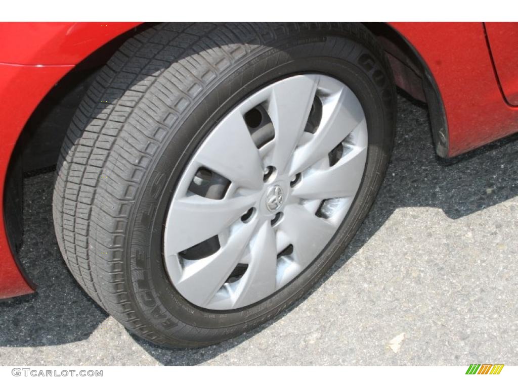 2009 Yaris Sedan - Absolutely Red / Dark Charcoal photo #21