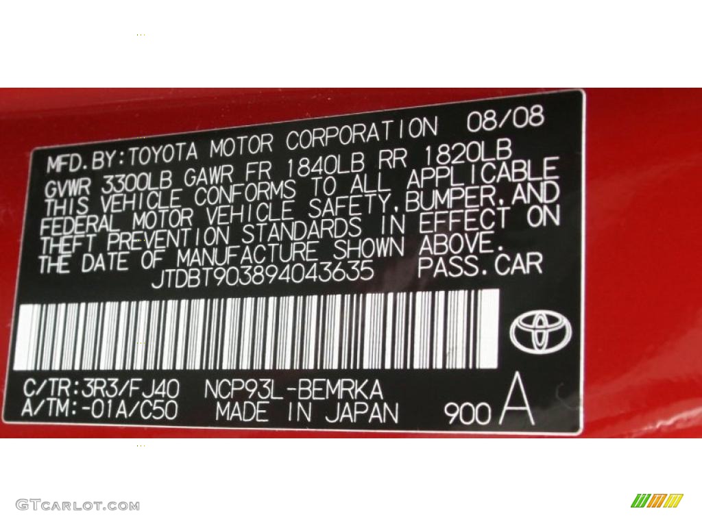 2009 Yaris Sedan - Absolutely Red / Dark Charcoal photo #26