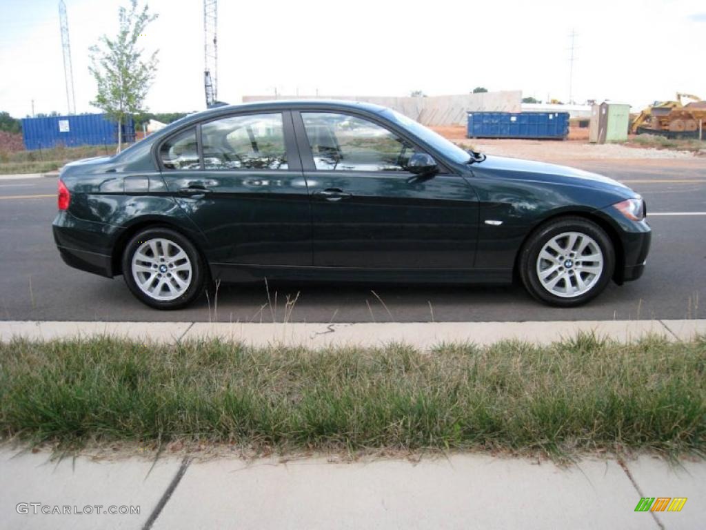 2007 3 Series 328i Sedan - Deep Green Metallic / Beige photo #7