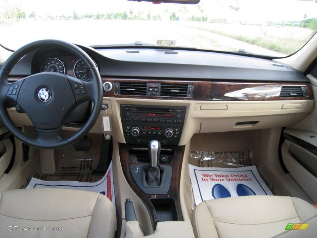 2007 3 Series 328i Sedan - Deep Green Metallic / Beige photo #12