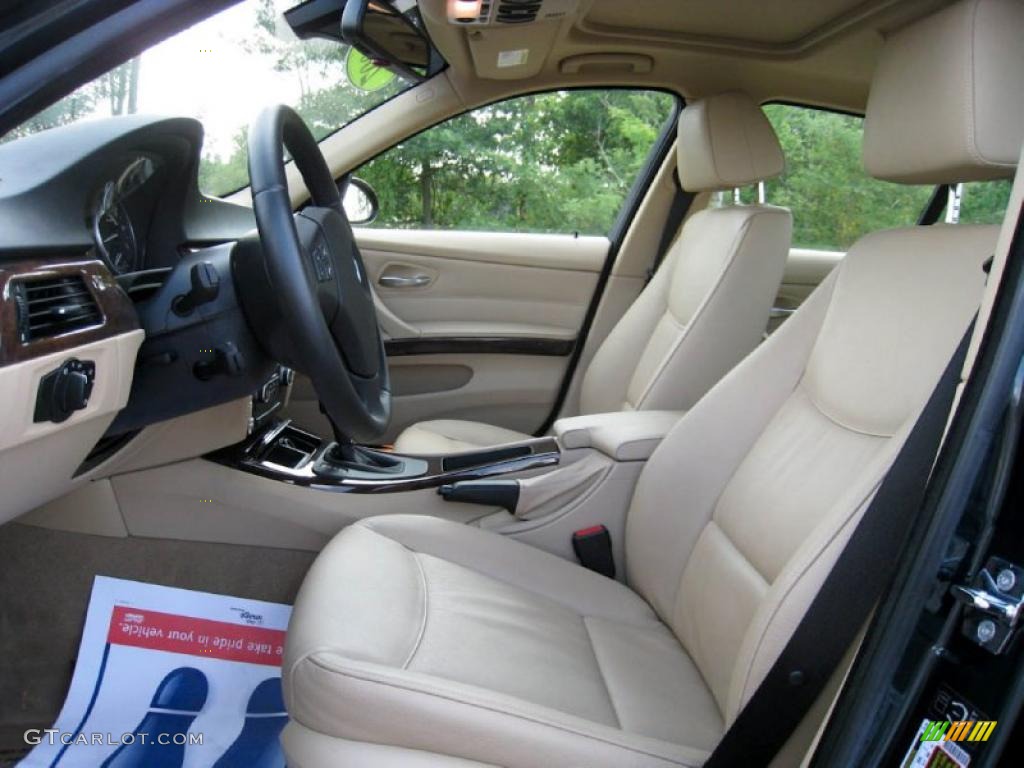 2007 3 Series 328i Sedan - Deep Green Metallic / Beige photo #13