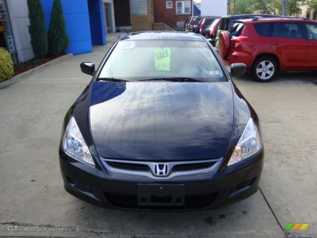 2007 Accord EX V6 Coupe - Nighthawk Black Pearl / Black photo #10