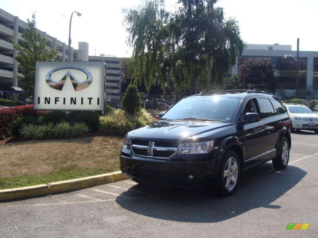 2009 Journey SXT AWD - Brilliant Black Crystal Pearl / Dark Slate Gray/Light Graystone photo #1