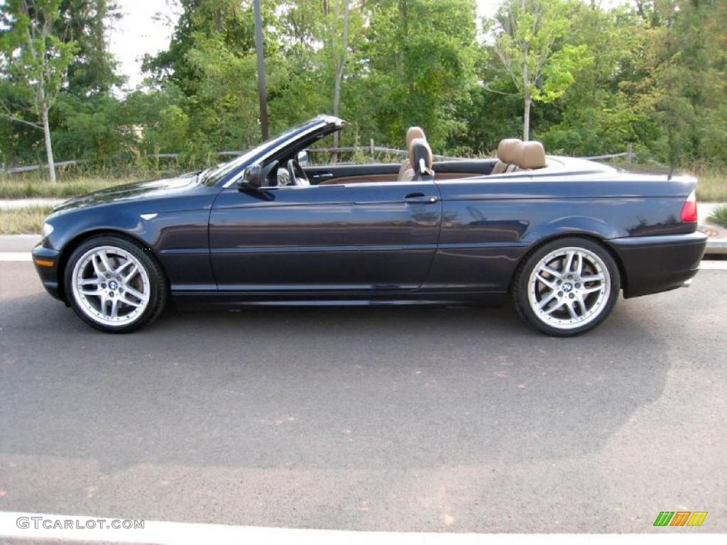 2004 3 Series 330i Convertible - Orient Blue Metallic / Natural Brown photo #3