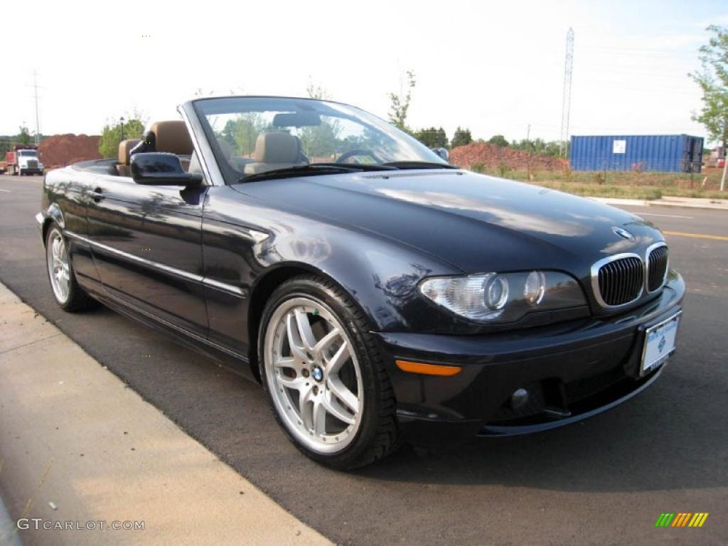 2004 3 Series 330i Convertible - Orient Blue Metallic / Natural Brown photo #8