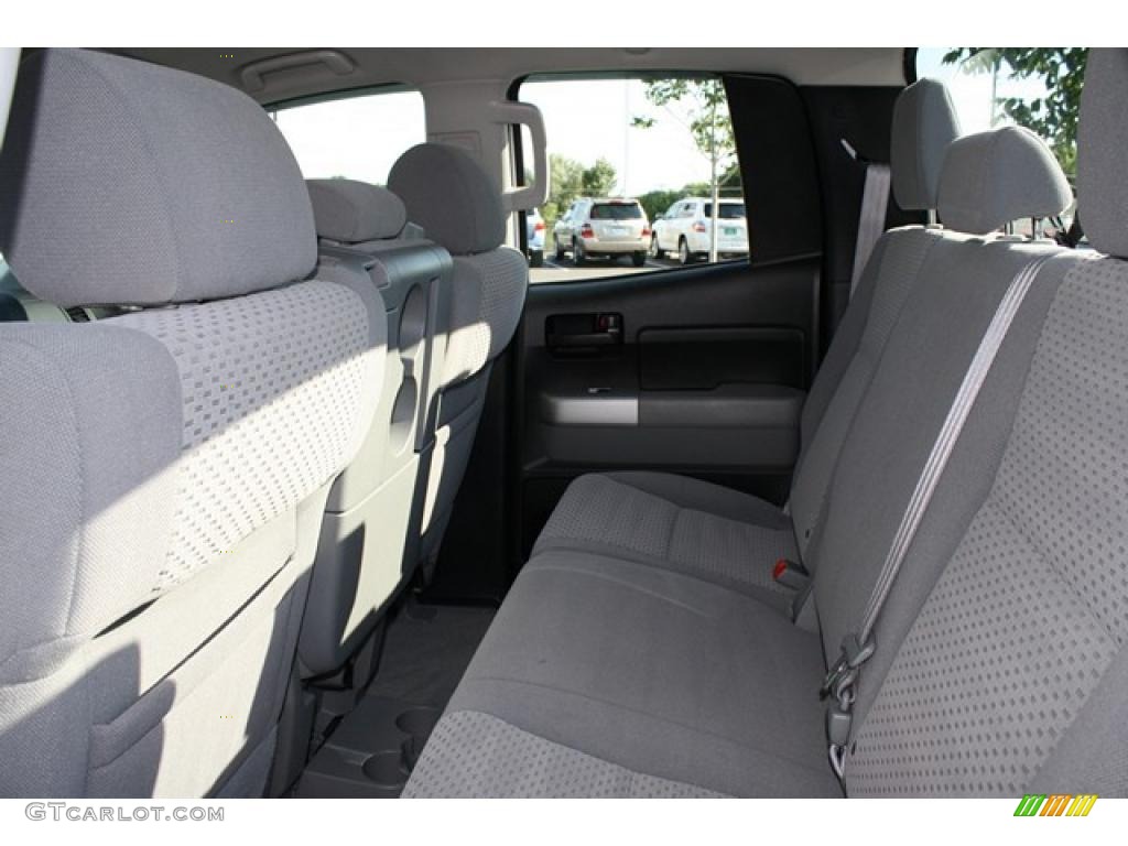 2008 Tundra Double Cab 4x4 - Super White / Graphite Gray photo #10