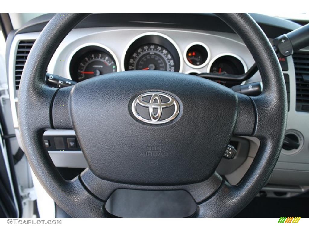 2008 Tundra Double Cab 4x4 - Super White / Graphite Gray photo #15