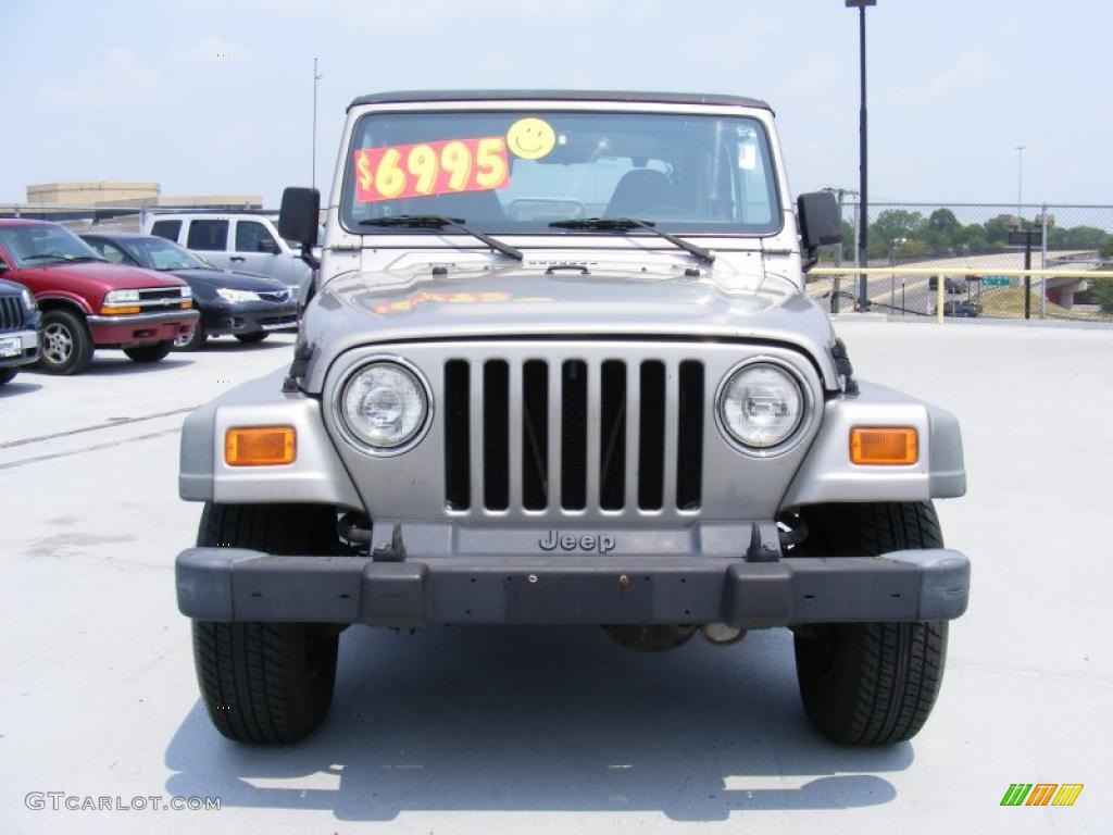 2000 Wrangler Sport 4x4 - Silverstone Metallic / Agate photo #2