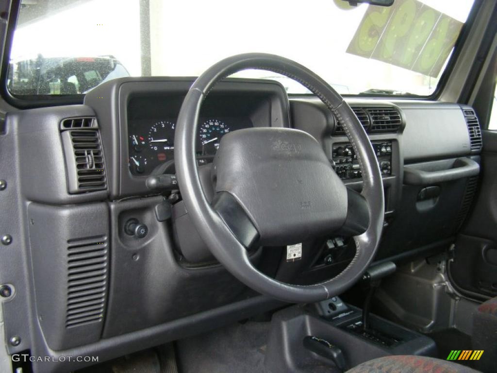 2000 Wrangler Sport 4x4 - Silverstone Metallic / Agate photo #11