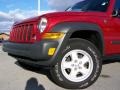 2007 Inferno Red Crystal Pearl Jeep Liberty Sport 4x4  photo #2