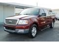 2004 Dark Toreador Red Metallic Ford F150 Lariat SuperCrew  photo #1