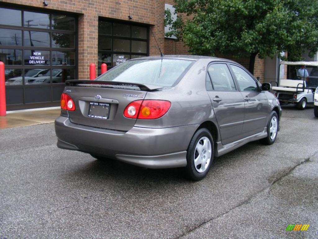 2003 Corolla S - Moonshadow Metallic / Black photo #3