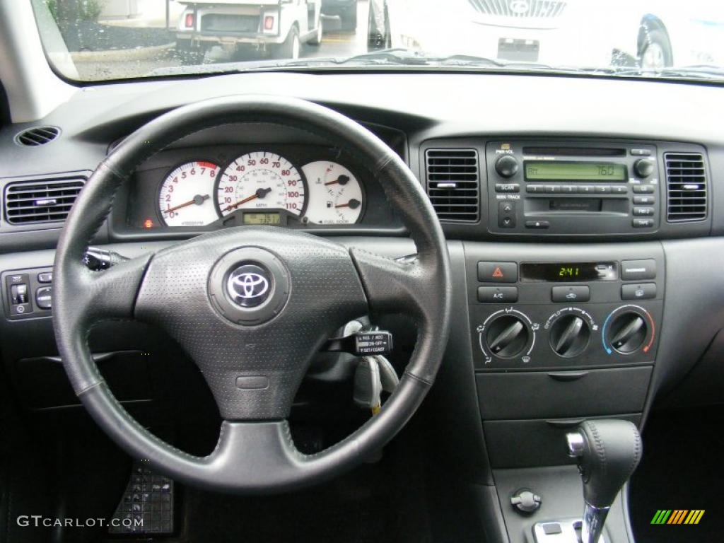 2003 Corolla S - Moonshadow Metallic / Black photo #15