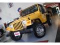 2000 Solar Yellow Jeep Wrangler SE 4x4  photo #2