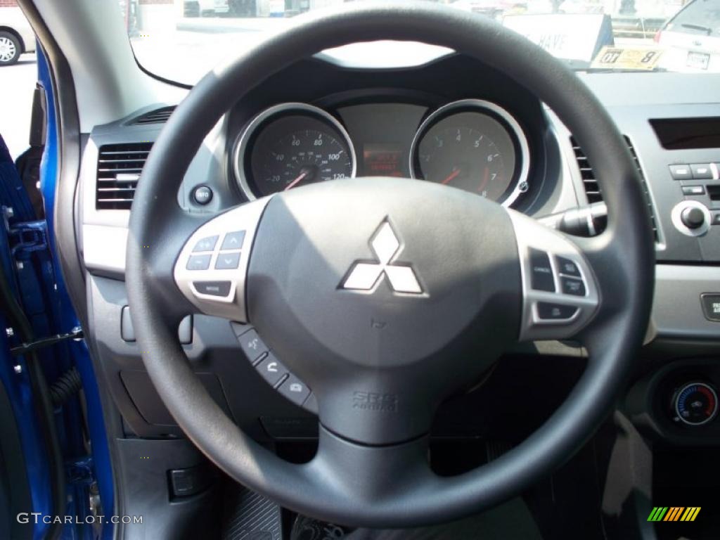 2010 Lancer ES - Octane Blue Metallic / Black photo #12