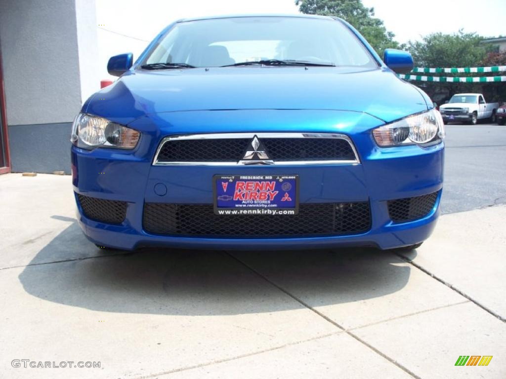 2010 Lancer ES - Octane Blue Metallic / Black photo #29