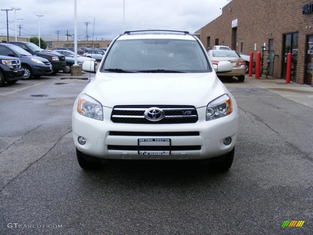 2007 RAV4 Limited 4WD - Super White / Ash Gray photo #8