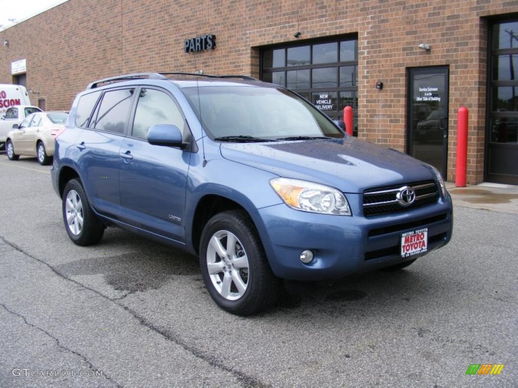 2008 RAV4 Limited 4WD - Pacific Blue Metallic / Ash photo #1