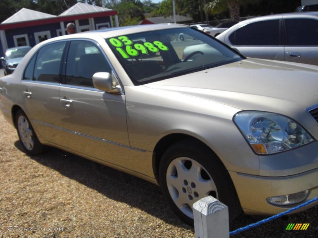 2003 LS 430 Sedan - Mystic Gold Metallic / Ecru photo #3