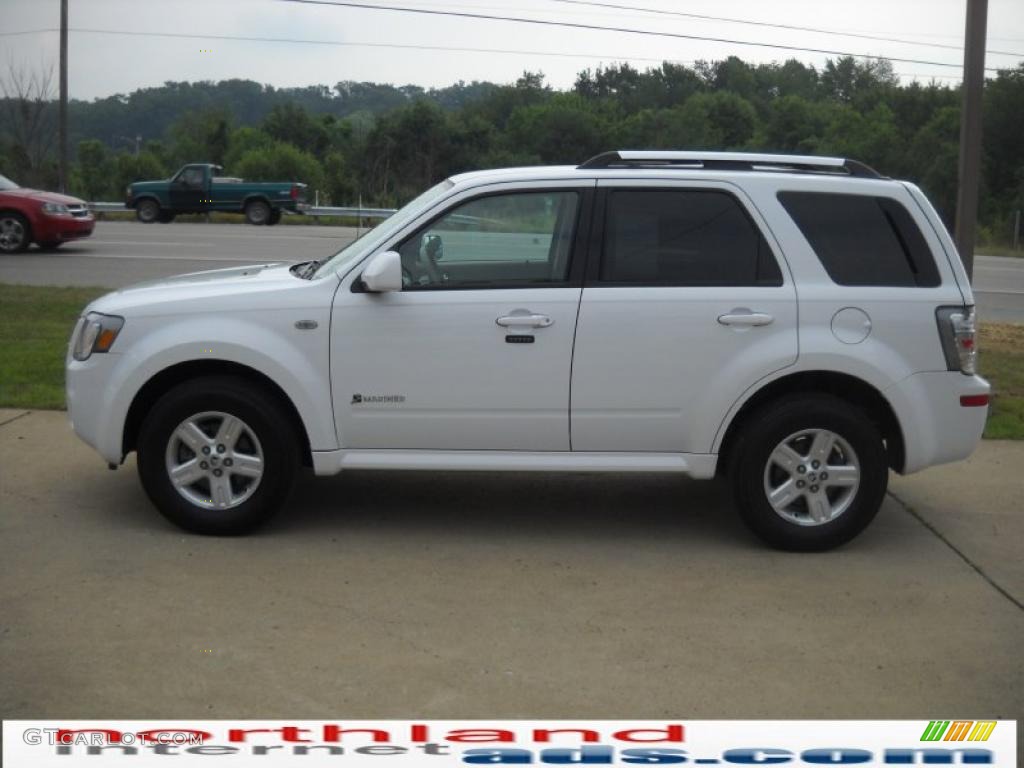2008 Mariner Hybrid 4WD - Oxford White / Stone photo #5