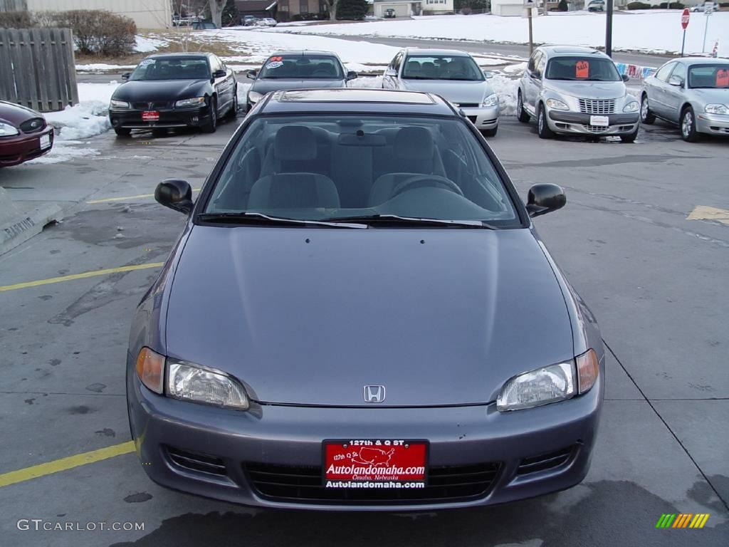 1995 Civic DX Coupe - Horizon Grey Metallic / Grey photo #15