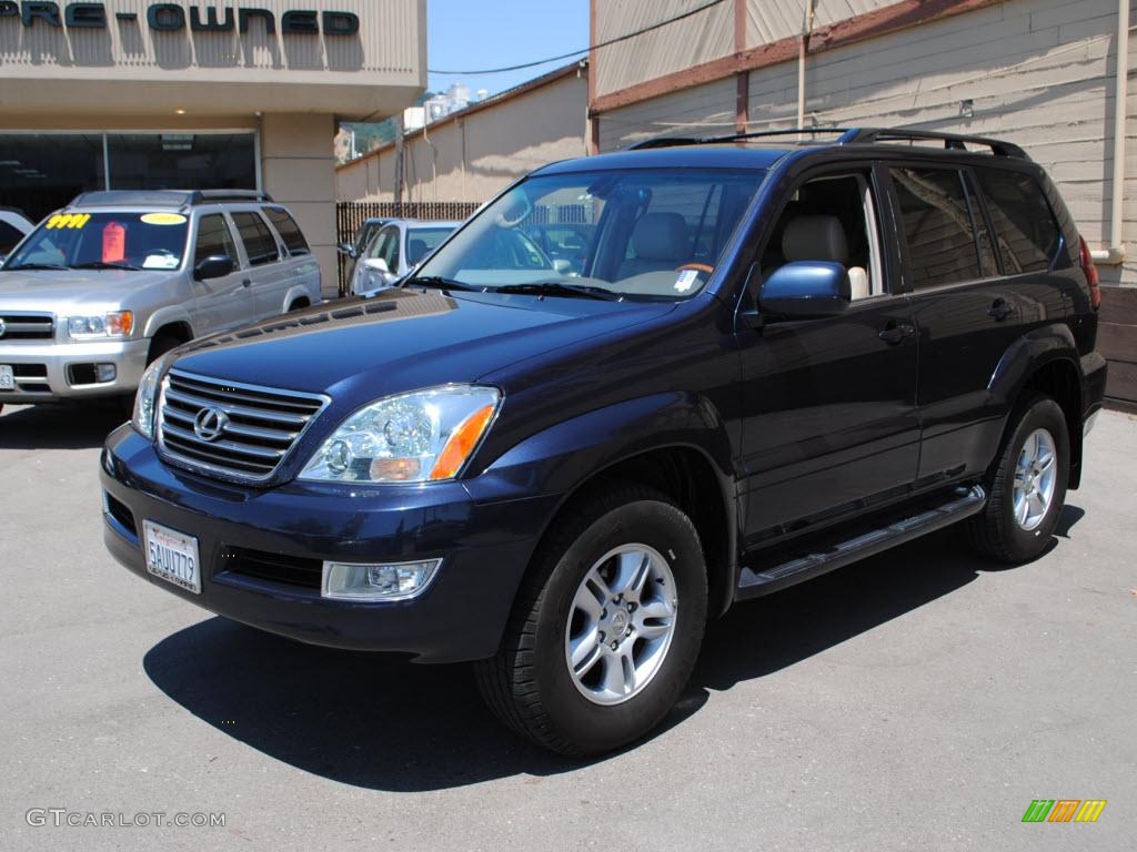 2003 GX 470 - Blue Meridian Pearl / Ivory photo #3