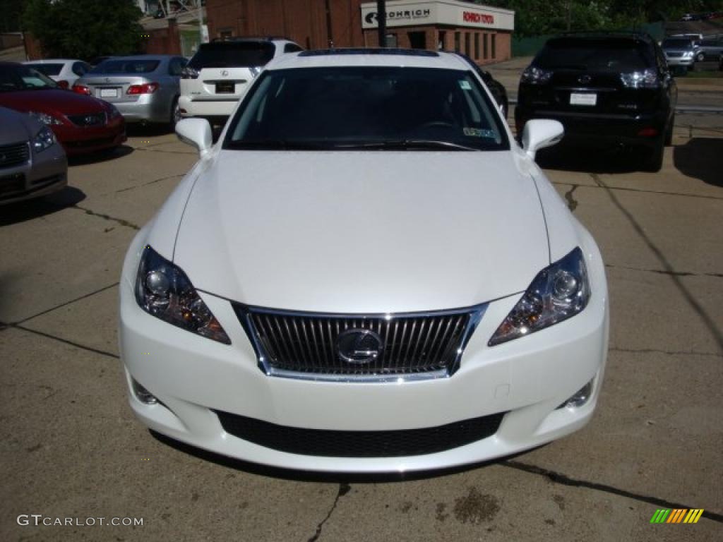 2009 IS 250 AWD - Starfire White Pearl / Black photo #6