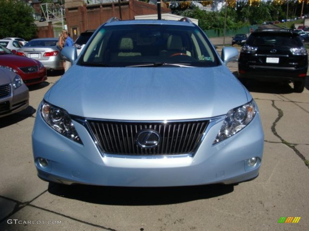 2010 RX 350 AWD - Cerulean Blue Metallic / Parchment/Brown Walnut photo #6