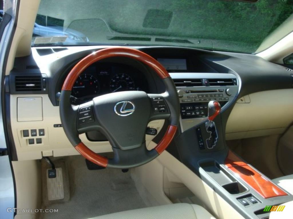 2010 RX 350 AWD - Cerulean Blue Metallic / Parchment/Brown Walnut photo #10