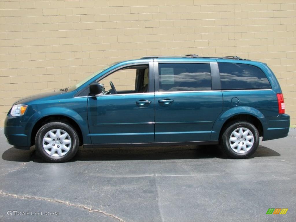 2009 Town & Country LX - Melbourne Green Pearl / Medium Slate Gray/Light Shale photo #1