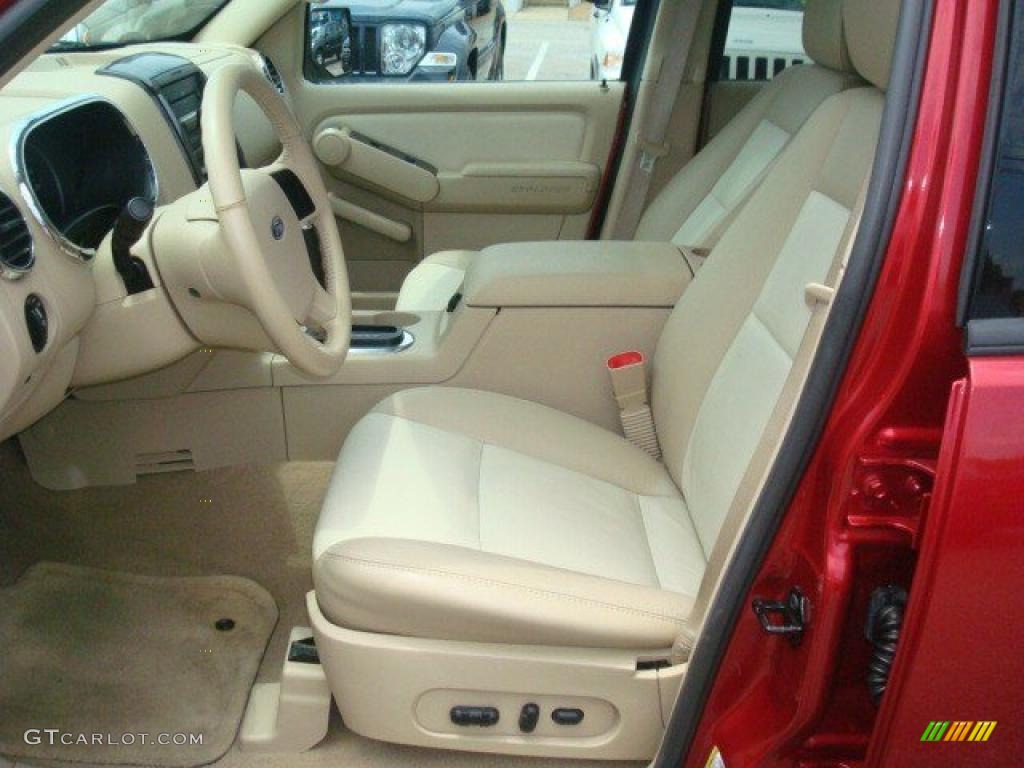 2006 Explorer XLT 4x4 - Redfire Metallic / Camel photo #9