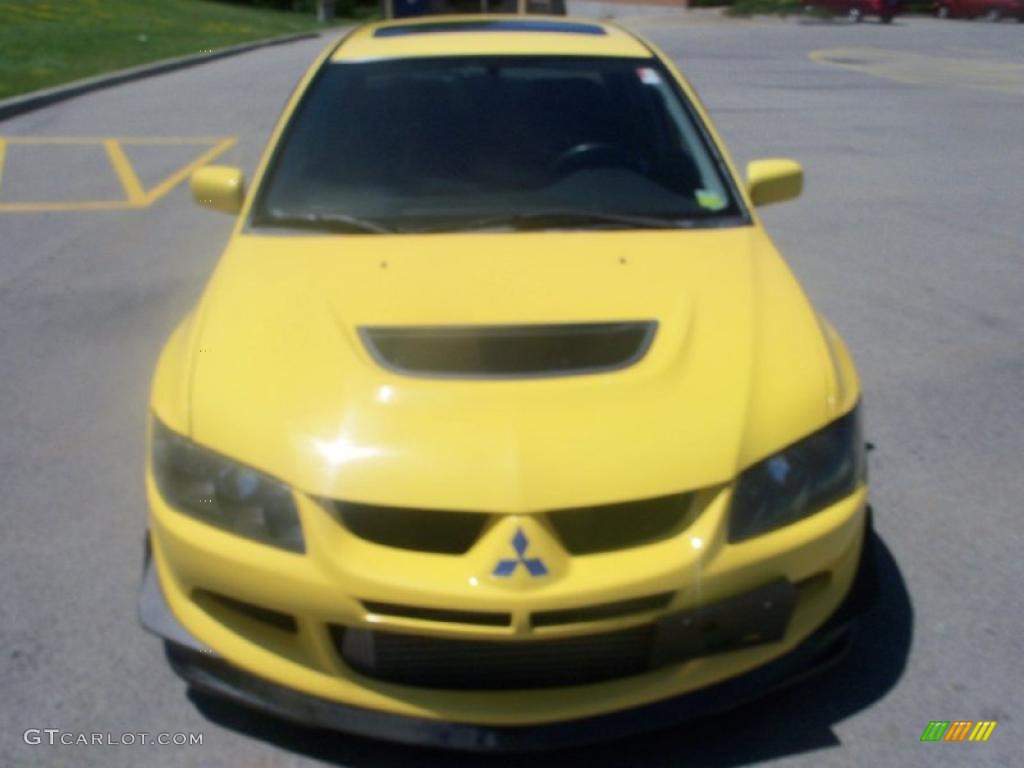 2003 Lancer Evolution VIII - Lightning Yellow / Black photo #6