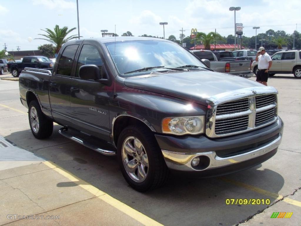 2003 Ram 1500 SLT Quad Cab - Graphite Metallic / Dark Slate Gray photo #5