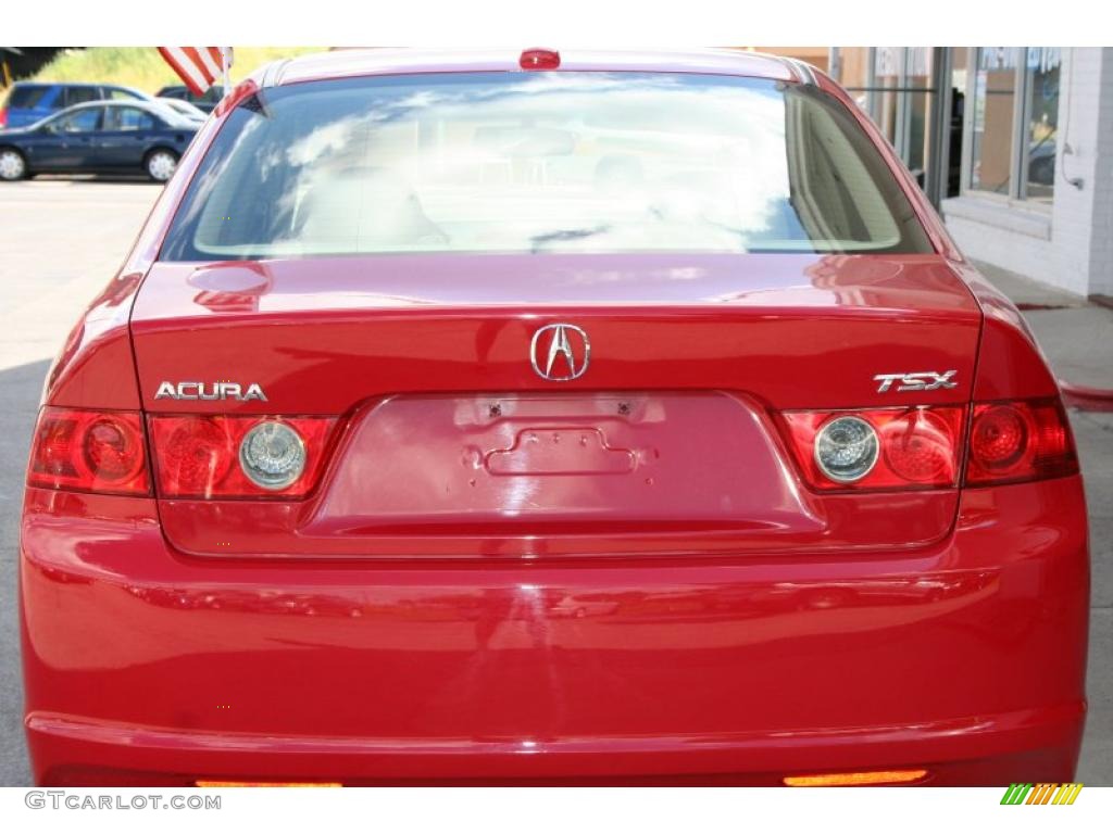2007 TSX Sedan - Milano Red / Parchment photo #12