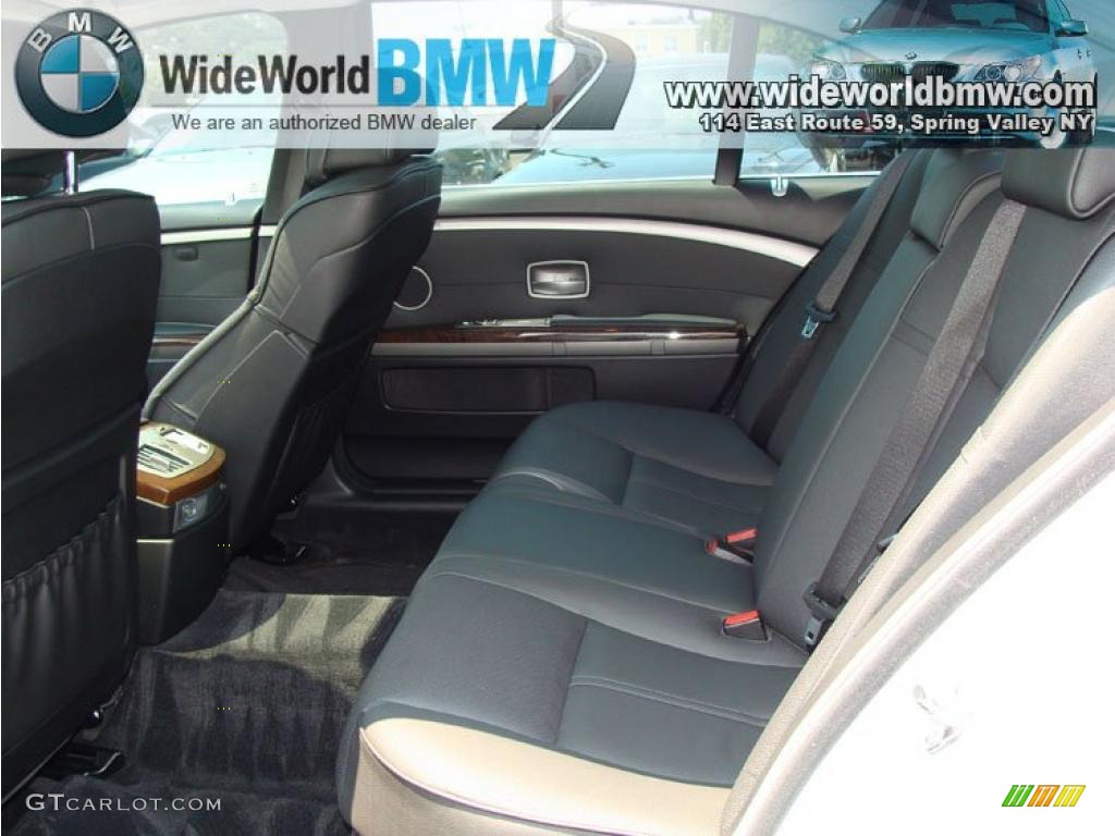 2008 7 Series 750Li Sedan - Titanium Silver Metallic / Black photo #8