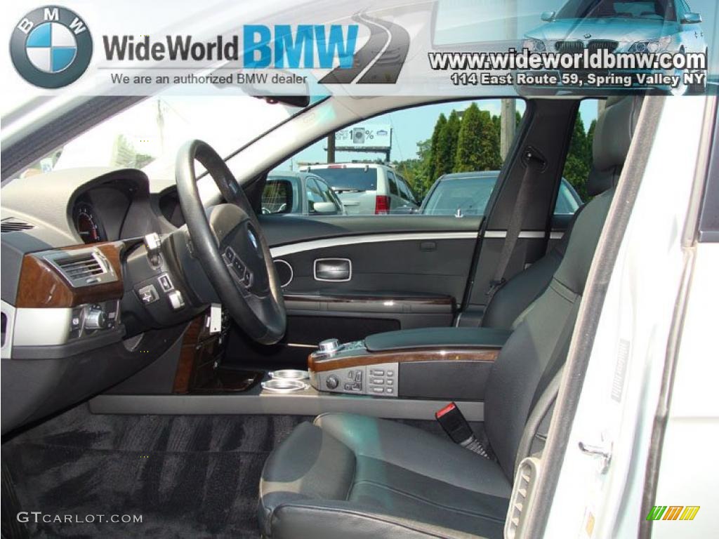2008 7 Series 750Li Sedan - Titanium Silver Metallic / Black photo #9