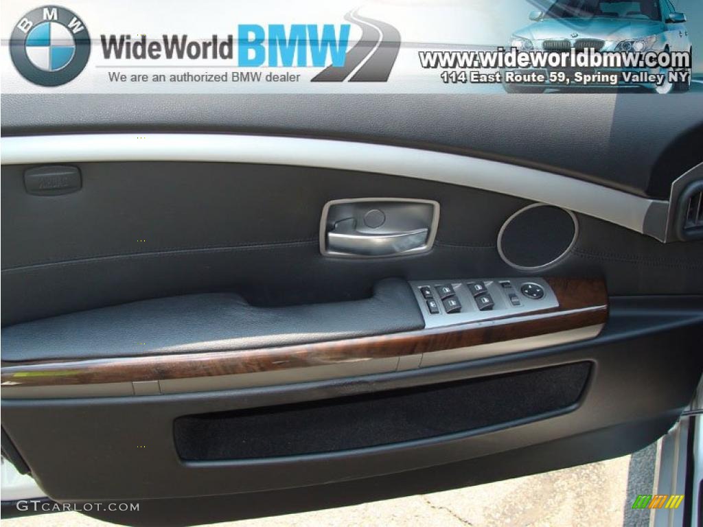 2008 7 Series 750Li Sedan - Titanium Silver Metallic / Black photo #10