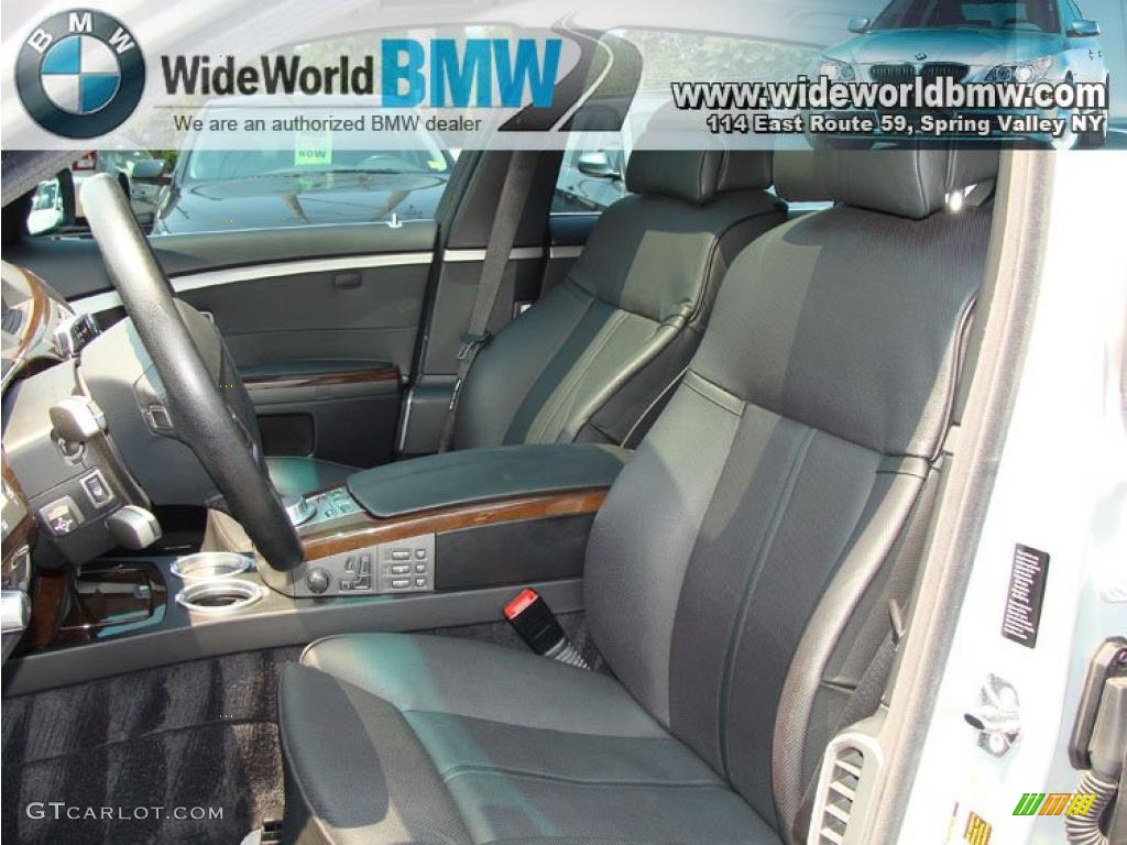 2008 7 Series 750Li Sedan - Titanium Silver Metallic / Black photo #11