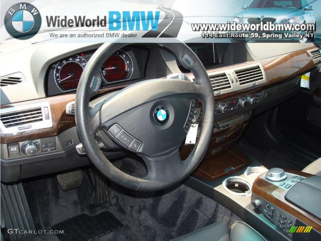2008 7 Series 750Li Sedan - Titanium Silver Metallic / Black photo #12