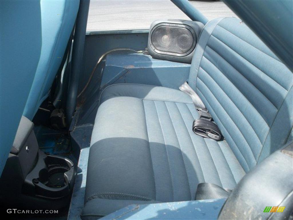 Blue Interior 1982 Jeep CJ7 Renegade 4x4 Photo #32847454