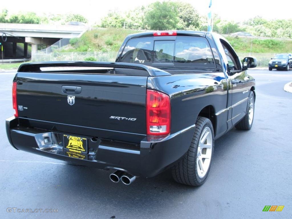 2005 Ram 1500 SRT-10 Regular Cab - Black / Dark Slate Gray photo #7