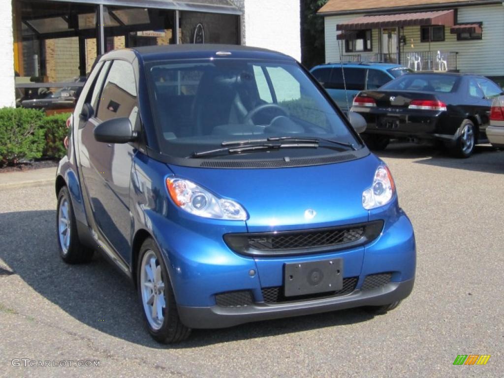 2008 fortwo passion cabriolet - Blue Metallic / Design Black photo #2