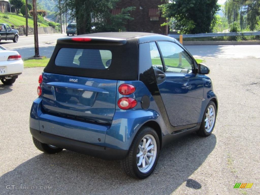 2008 fortwo passion cabriolet - Blue Metallic / Design Black photo #4