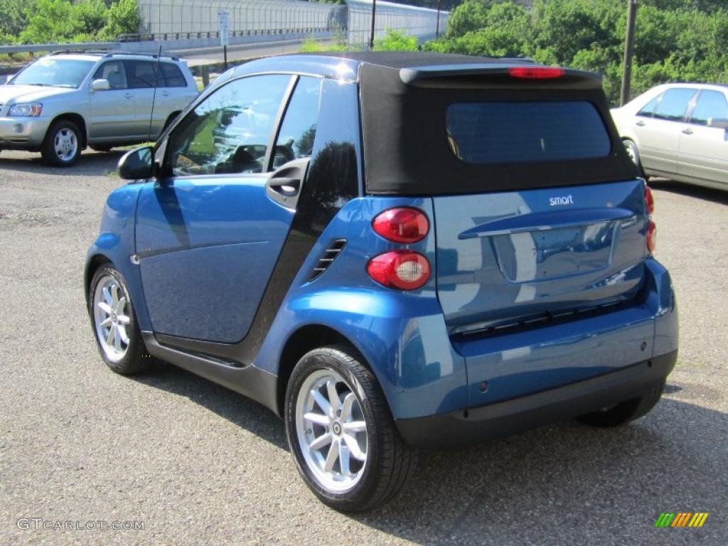 2008 fortwo passion cabriolet - Blue Metallic / Design Black photo #6