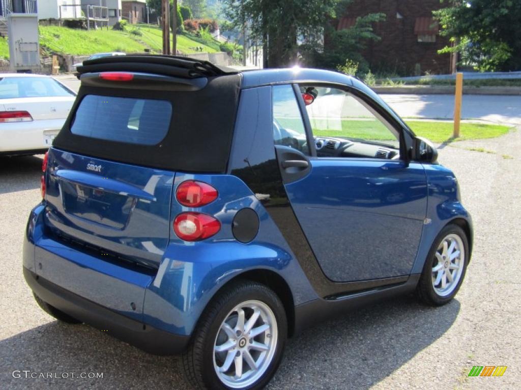 2008 fortwo passion cabriolet - Blue Metallic / Design Black photo #25