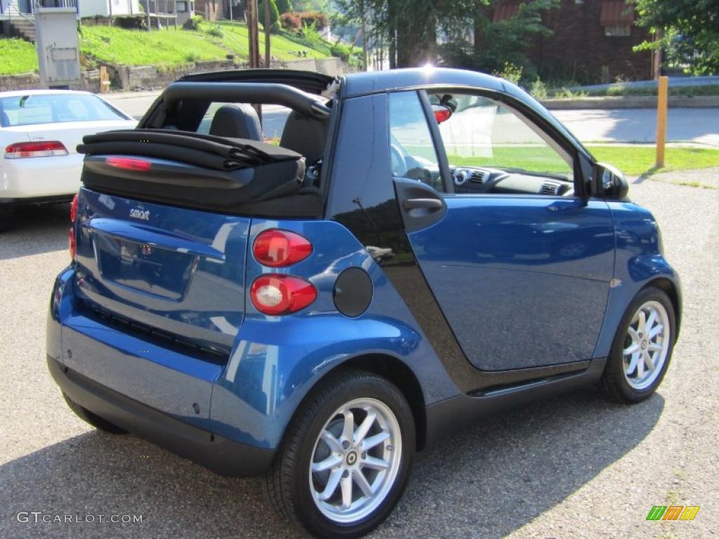 2008 fortwo passion cabriolet - Blue Metallic / Design Black photo #29
