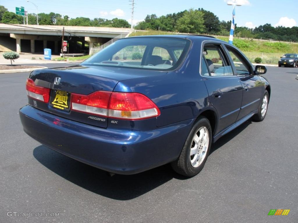 2002 Accord EX Sedan - Eternal Blue Pearl / Quartz Gray photo #7