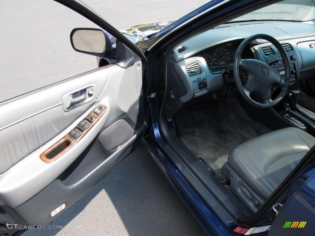 2002 Accord EX Sedan - Eternal Blue Pearl / Quartz Gray photo #11